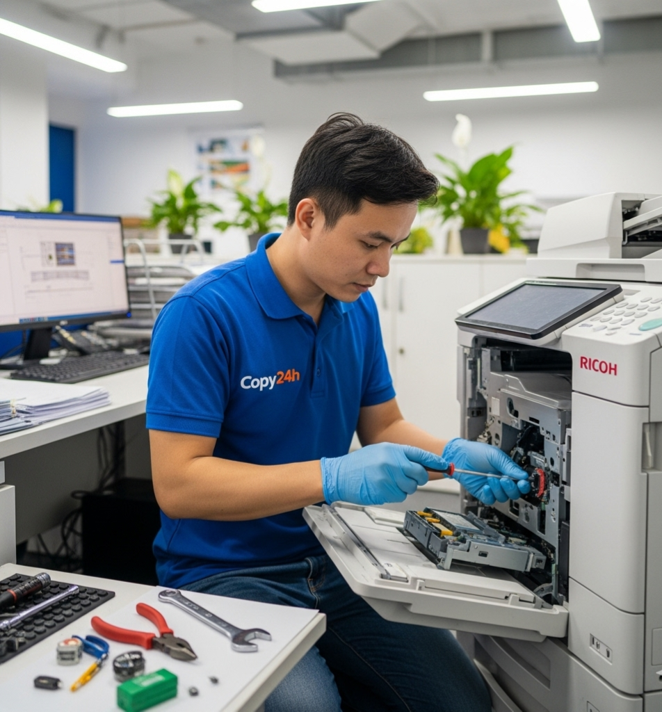 Kỹ thuật viên sửa chữa máy photocopy tại Sóc Sơn chuyên nghiệp